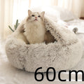 2-in-1 Dog & Cat Bed - Your Pet's Cozy Winter Nest (Converts House to Flat Bed!)