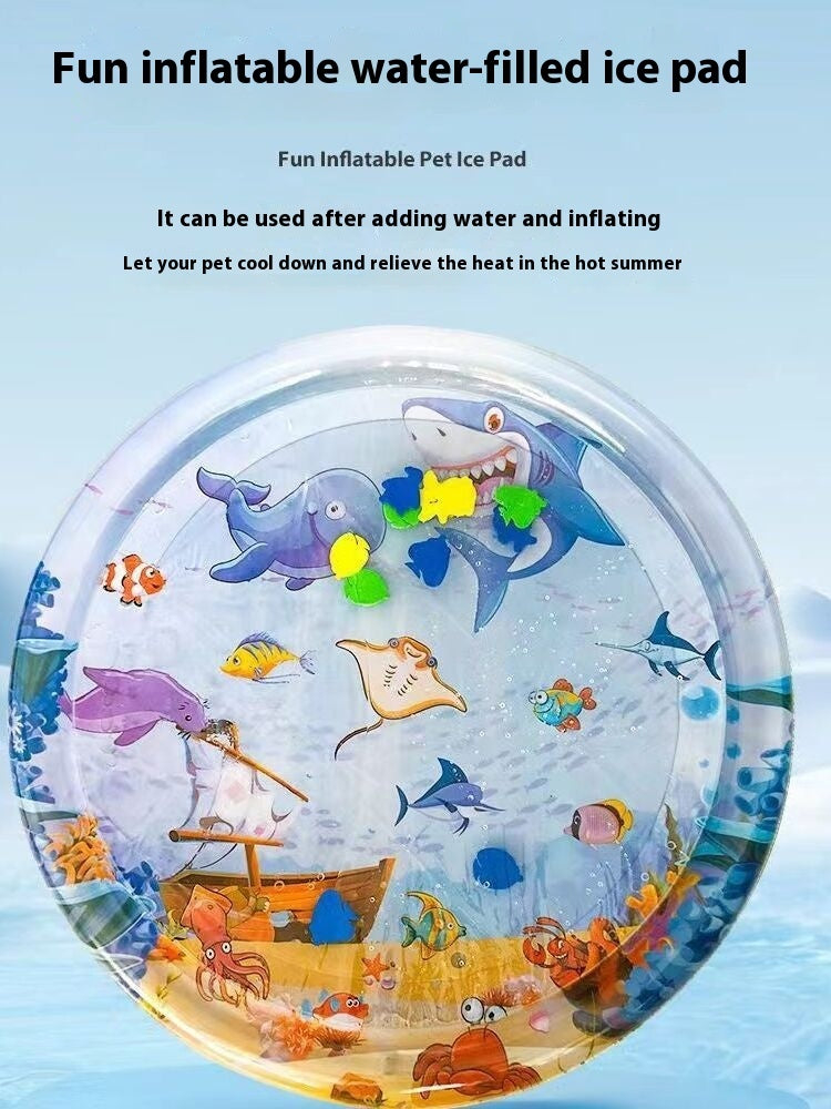 Summer Cooling Pet Water Bed - Ice Pad Square Mat for Dogs & Cats