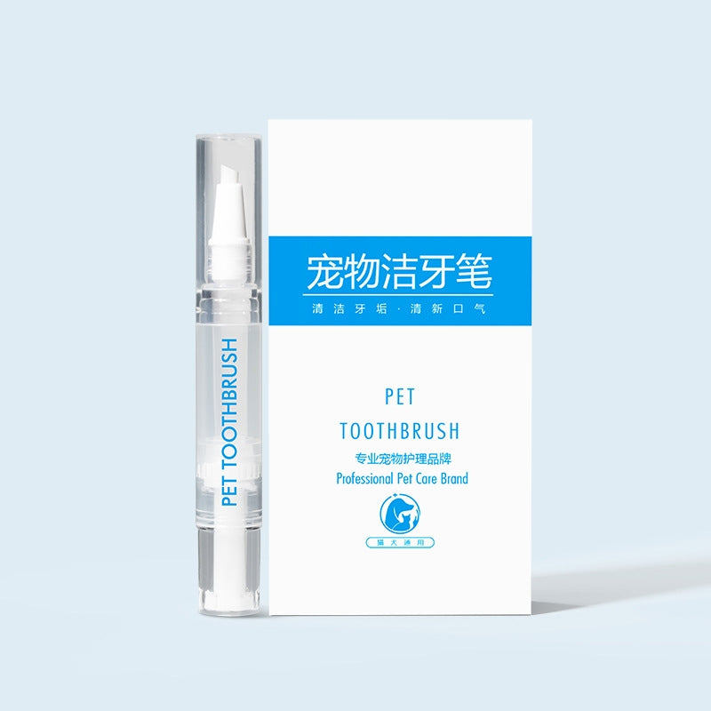 Pet Toothbrush Pen - Easy Teeth Cleaning Tool for Fresh Breath