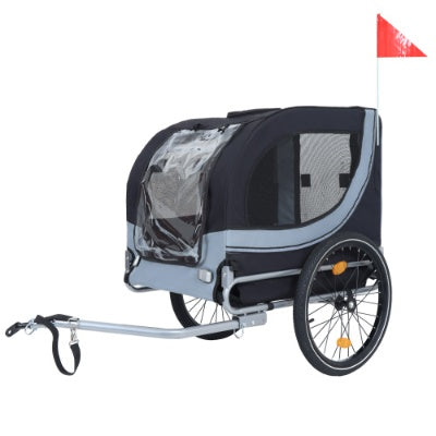 Large Folding Bike Trailer for Dogs - Your Adventure Buddy Rides Along (120LB Capacity!)