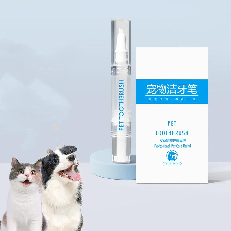 Pet Toothbrush Pen - Easy Teeth Cleaning Tool for Fresh Breath