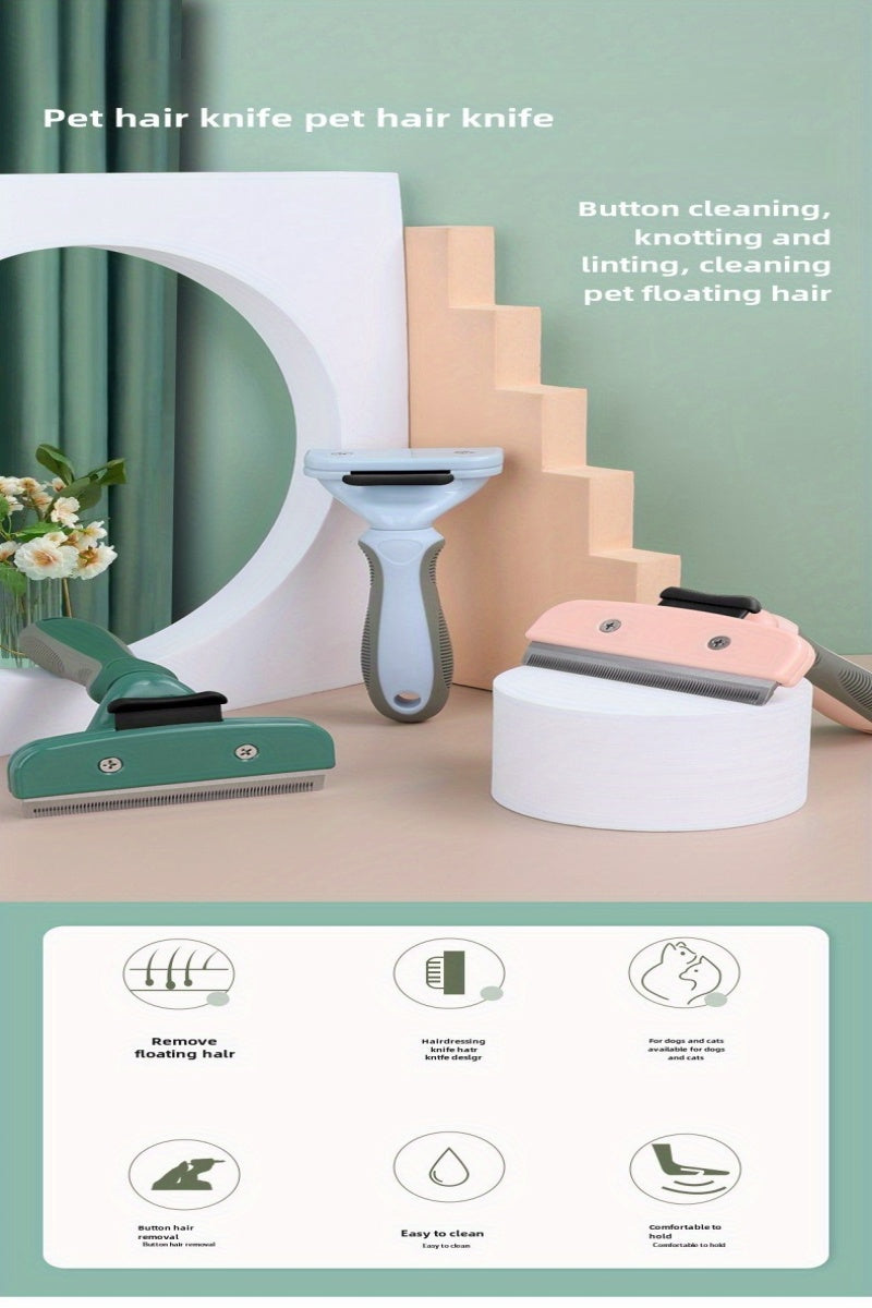 Pet Hair Trimmer & Shaving Razor - Professional Grooming Comb for Dogs & Cats