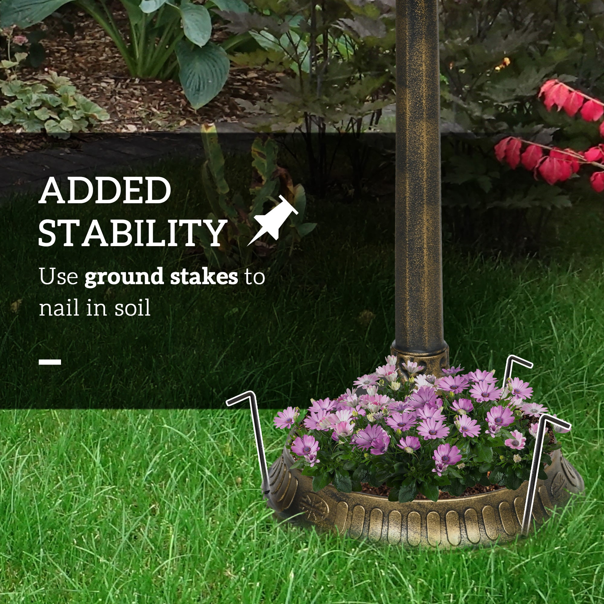 28" Antique Bird Bath with Planter - Transform Your Garden Into a Bird Paradise!
